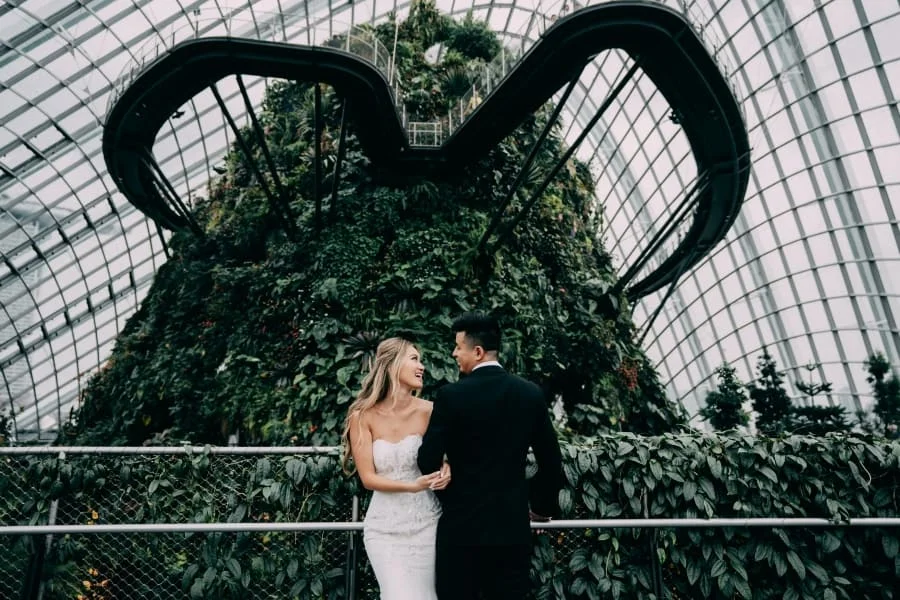 Wedding Photoshoot Locations in Singapore + Cloud forest