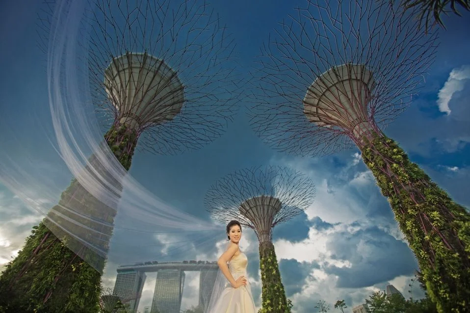 Wedding Photoshoot Locations in Singapore + Gardens By the Bay