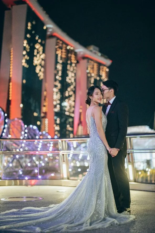 Wedding Photoshoot Location + Marina Bay Sands