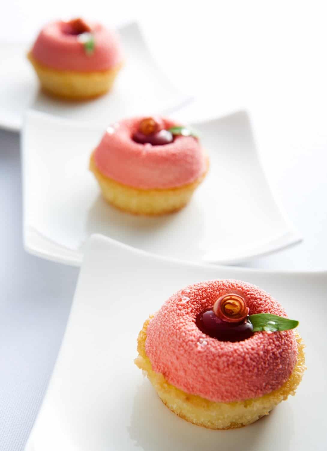 food photographer Singapore three cupcakes with berries as toppings