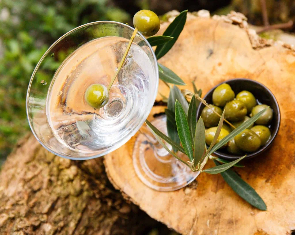 drinks photographers a martini with olives