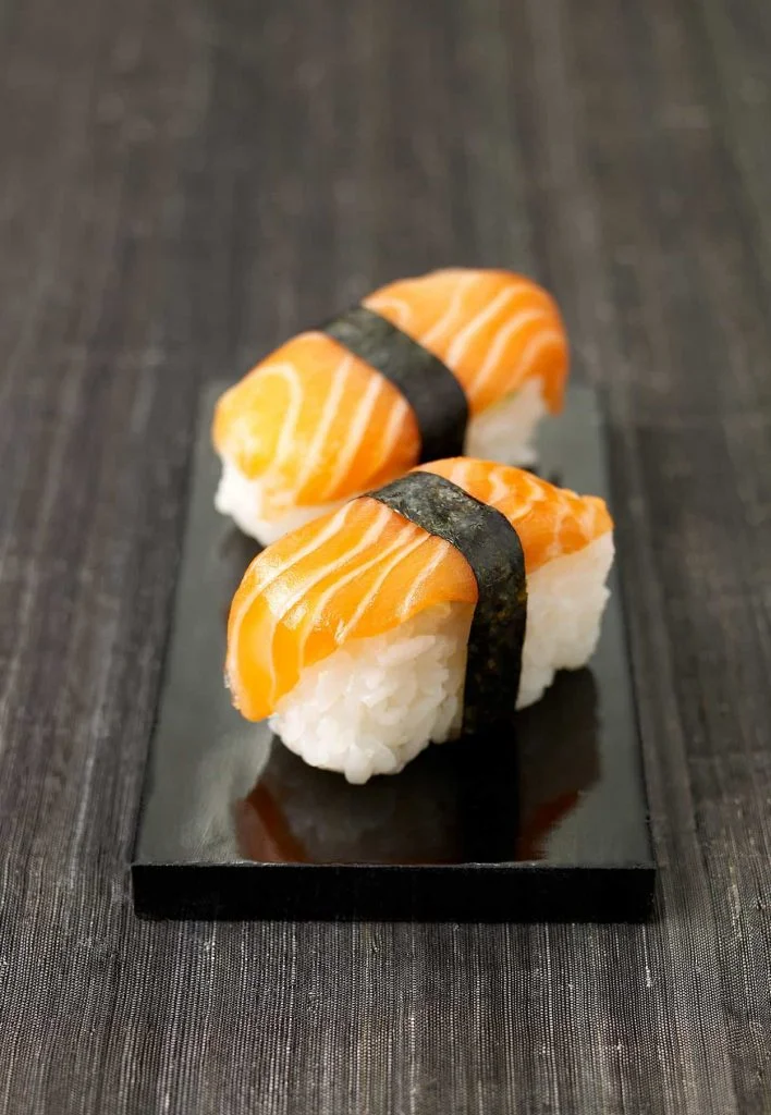 food photographers two nagirizushi, a type of sushi
